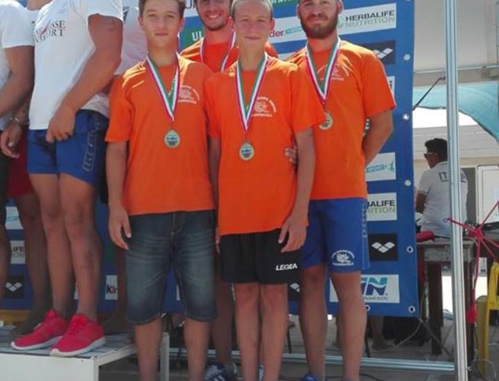 Splendidi risultati per il Salvamento Nuoto Valdinievole ai campionati italiani giovanili oceanici in mare di Riccione